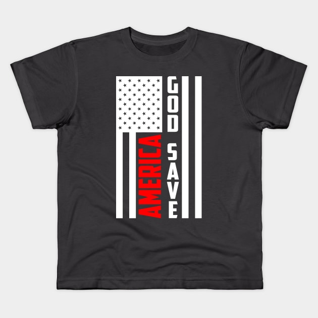 GOD save america Kids T-Shirt by archila